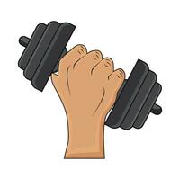 illustration of dumbbell vector