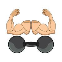 illustration of barbell vector