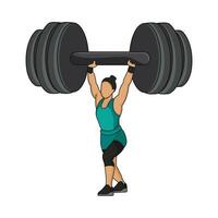 illustration of barbell vector