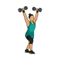 illustration of dumbbell vector