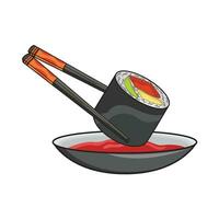 illustration  of sushi vector