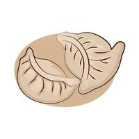 illustration of dumpling vector