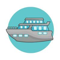 illustration of boat vector