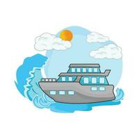 illustration of boat vector