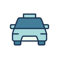 Taxi icono símbolo vector modelo
