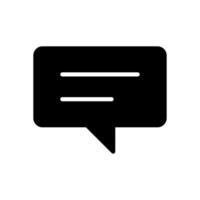 message bubble icon symbol vector template