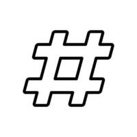 hastag icon symbol vector template
