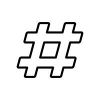 hastag icon symbol vector template