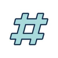 hastag icon symbol vector template