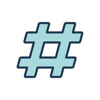 hastag icon symbol vector template