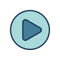 play button icon symbol vector template