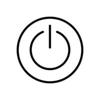 Power button icon symbol vector template