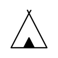 Tent, Camp Icon Vector Design Template