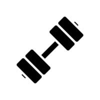 Dumbbell Icon Vector Design Template