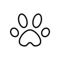paw print icon symbol vector template