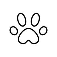 paw print icon symbol vector template