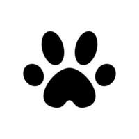 paw print icon symbol vector template