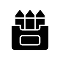 crayons icon symbol vector template