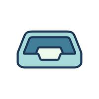 pet bed icon symbol vector template