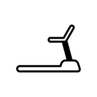 treadmill semi solid icon vector