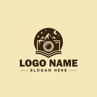 photography logo icon studio photographer photo Company brand logotype modern logo template editable vector