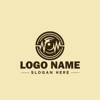 photography logo icon studio photographer photo Company brand logotype modern logo template editable vector