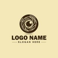 photography logo icon studio photographer photo Company brand logotype modern logo template editable vector