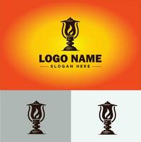 Lamp Logo bulb Light icon Company brand business logo template editable vector