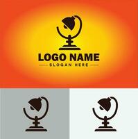 lámpara logo bulbo ligero icono empresa marca negocio logo modelo editable vector