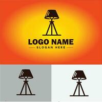 Lamp Logo bulb Light icon Company brand business logo template editable vector