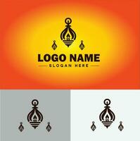 Lamp Logo bulb Light icon Company brand business logo template editable vector