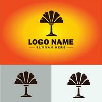 lámpara logo bulbo ligero icono empresa marca negocio logo modelo editable vector