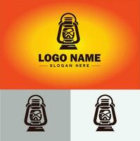 Lamp Logo bulb Light icon Company brand business logo template editable vector