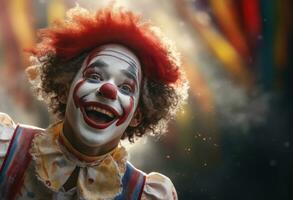 AI generated an image of a happy clown photo