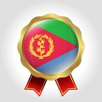 Creative Eritrea Flag Label Vector Design