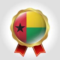 Creative Guinea Bissau Flag Label Vector Design