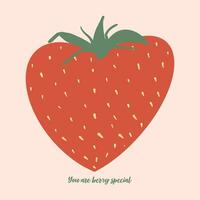 You Are Berry Special, happy valentine shirt, Valentine, Valentines, Valentine Sublimation, Pink, Heart ,Love, Xoxo, Hugs Kisses, Cupid Love Quote, Love pun with strawberry, quote design. vector