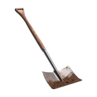 AI generated A shovel is leaning isolated on transparent background png