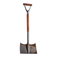 AI generated A shovel is leaning isolated on transparent background png