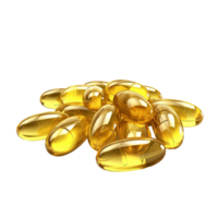 AI generated Capsules omega isolated on transparent background png