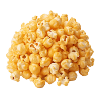 AI generated Caramel puff corn popcorn png isolated on transparent background