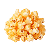 ai generato caramello soffio Mais Popcorn png isolato su trasparente sfondo