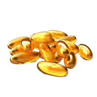 AI generated Capsules omega isolated on transparent background png