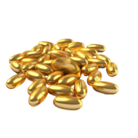 AI generated Capsules omega isolated on transparent background png