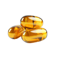 AI generated Capsules omega isolated on transparent background png