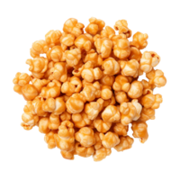 AI generated Caramel puff corn popcorn png isolated on transparent background