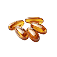 AI generated Capsules omega isolated on transparent background png
