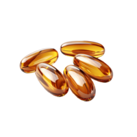 ai gegenereerd capsules omega geïsoleerd Aan transparant achtergrond png