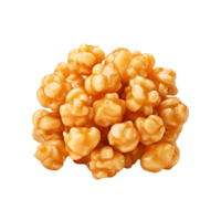 ai generato caramello soffio Mais Popcorn png isolato su trasparente sfondo