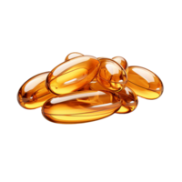 ai gegenereerd capsules omega geïsoleerd Aan transparant achtergrond png